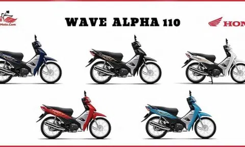 Tư vấn mua xe máy Honda Wave Alpha 110 trả góp lãi suất mới nhất ngày 24/6